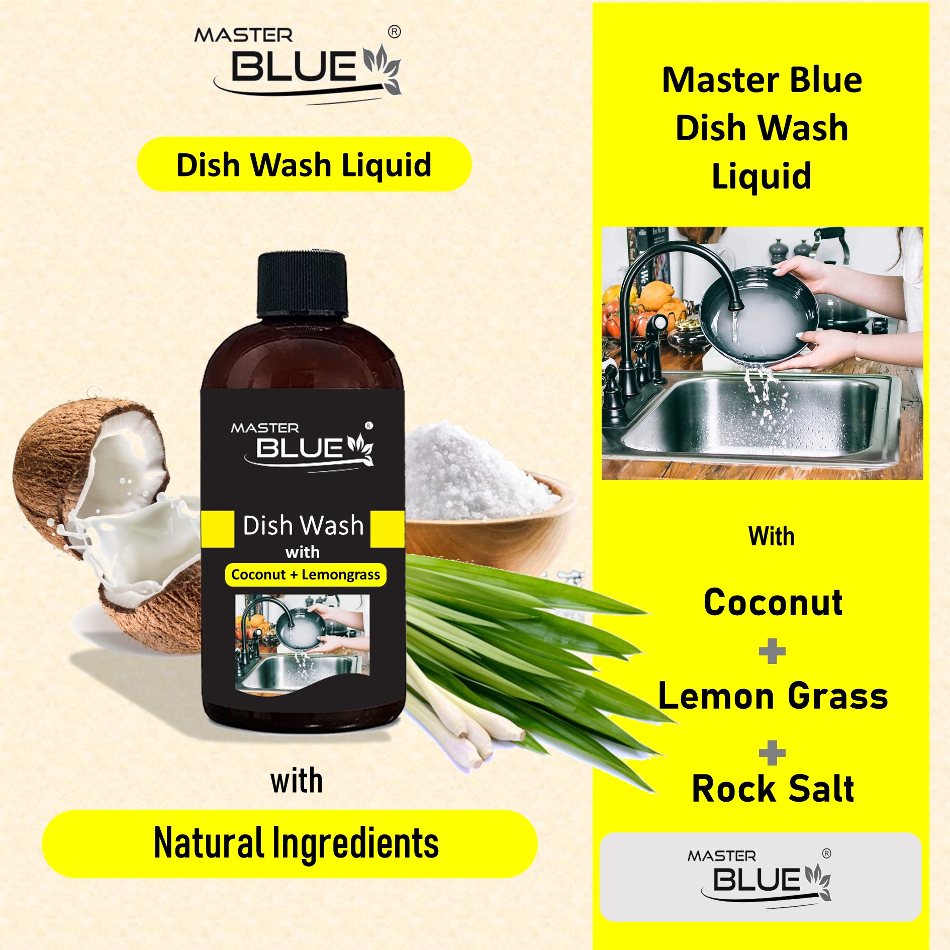 DISH WASH with Coconut Power - 1 Liter